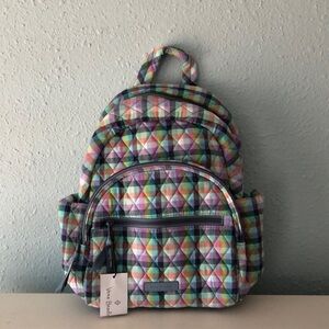 Vera Bradley Compact Backpack - Gingham Plaid